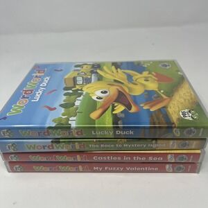Word World DVD Lot Of 4 PBS Kids Educational